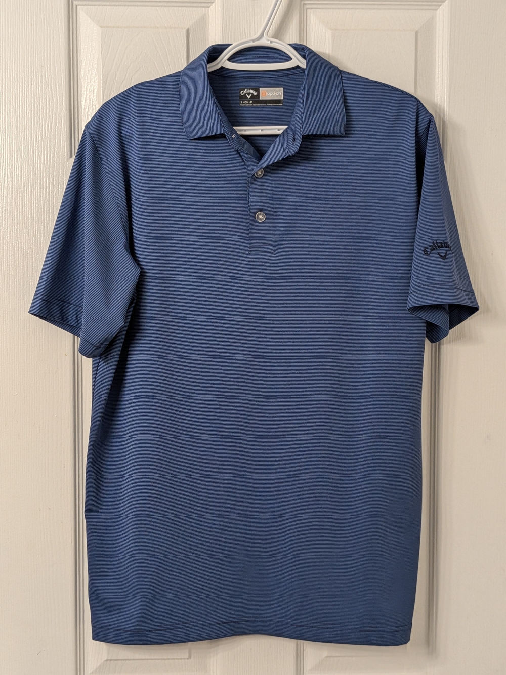Callaway Blue Short-Sleeve Golf Polo